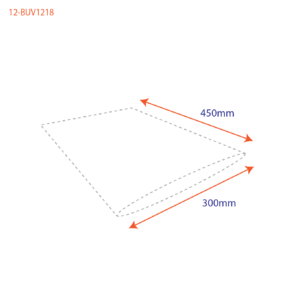 UV Component Bags Translucent 100um x 300mmW x 450mmL