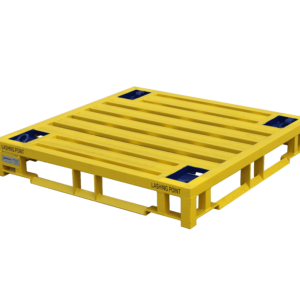 yellow steel pallet