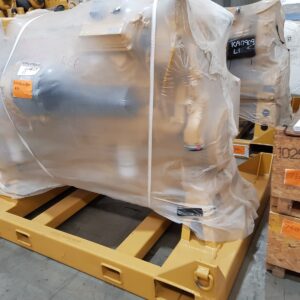 industrial equipment wrapped in clear shrink sheet