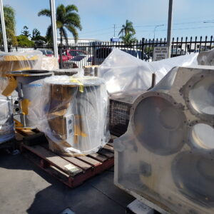 equipment covered in uv/vci pallet bags