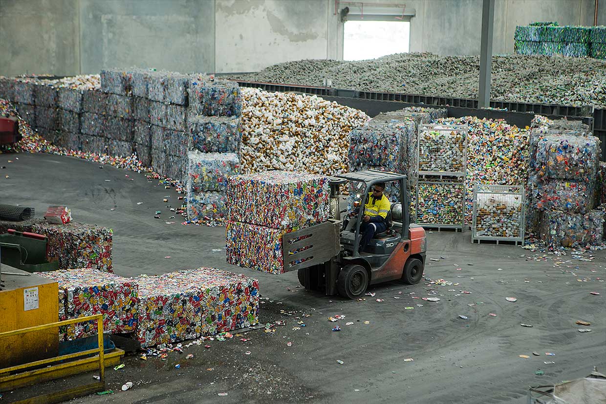 super collectors for recycling containers