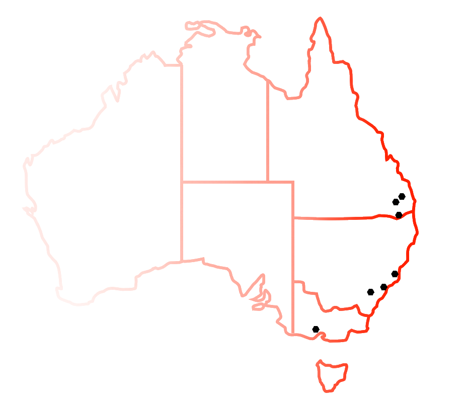 map of Australia outline