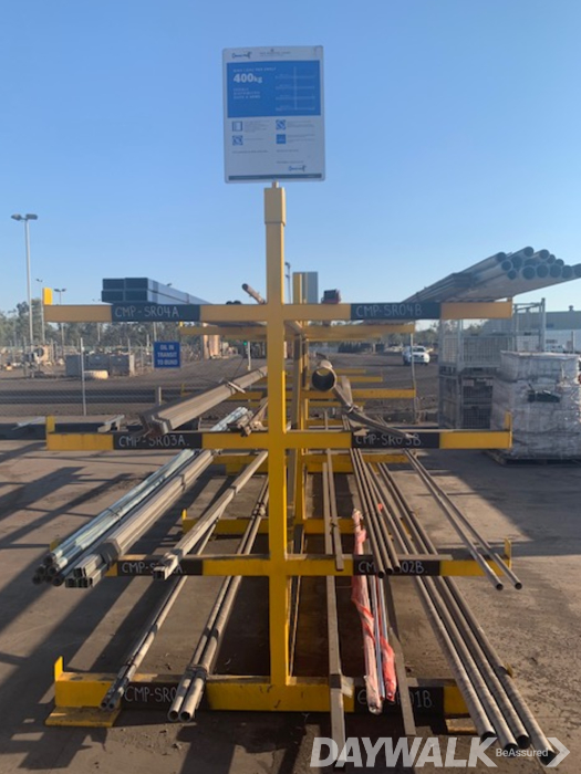 organised Hardstand Racking System