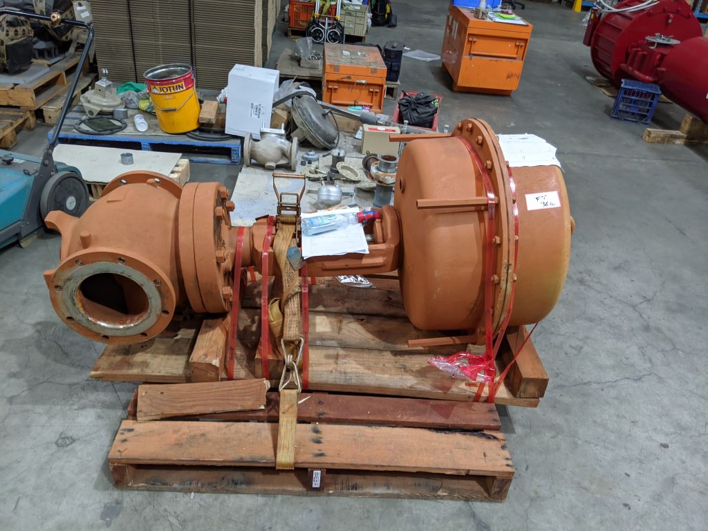 industrial equipment on a wooden pallet