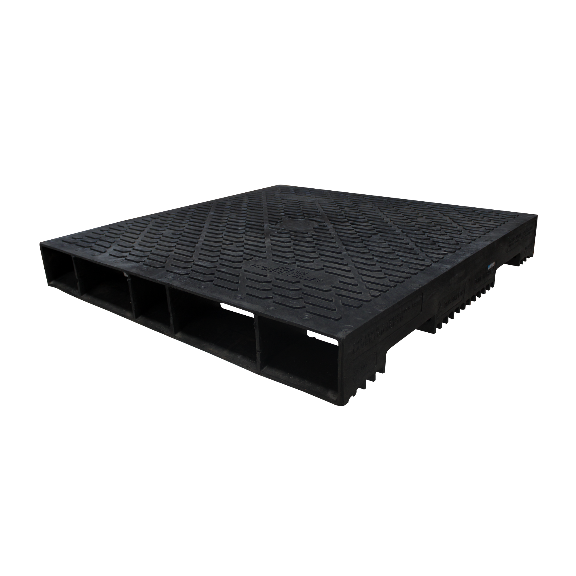 black plastic pallet