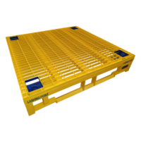 yellow metal pallet