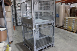 stack of pallet cages