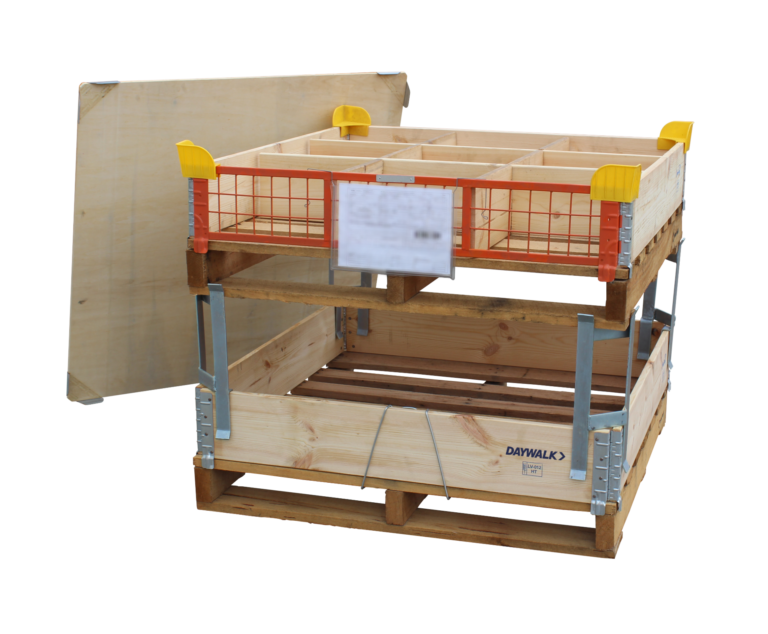 Daywalk Pallet Collars Provide Quick Storage on Pallets