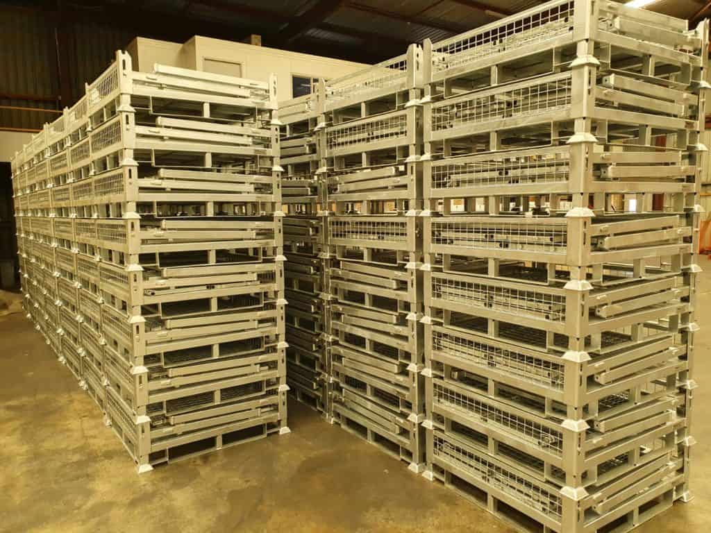 steel pallets and cages