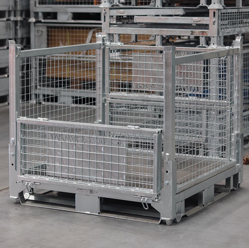 warehouse storage steel cage