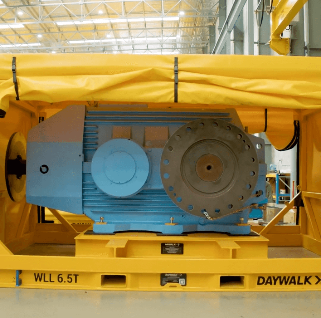 High value component in transporta frame with vibration dampening