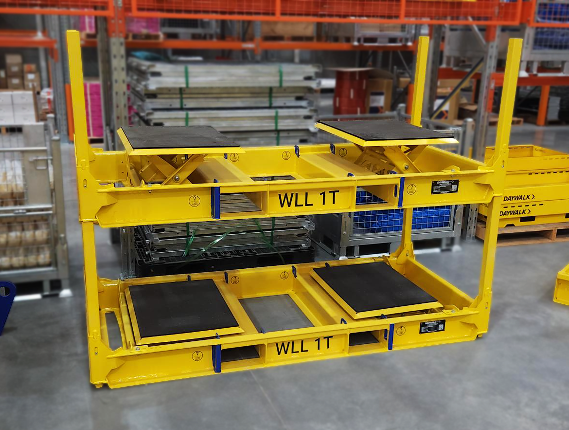 Knifegate Valve Frame-stacked in storage