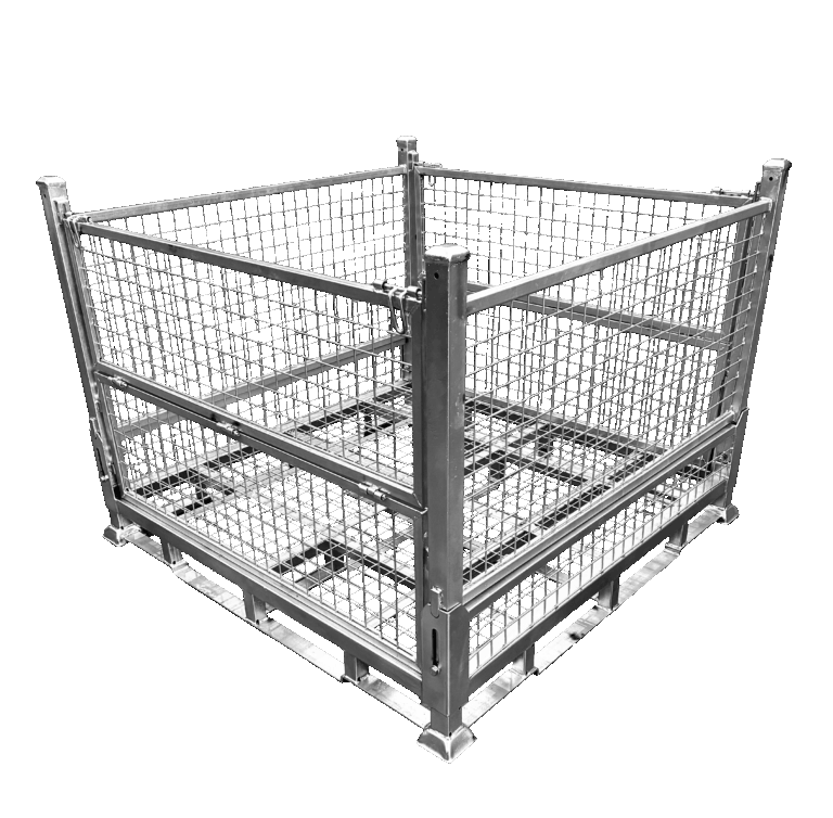 DAYWALK Shield Galvanised Collapsible International Pallet Stillage