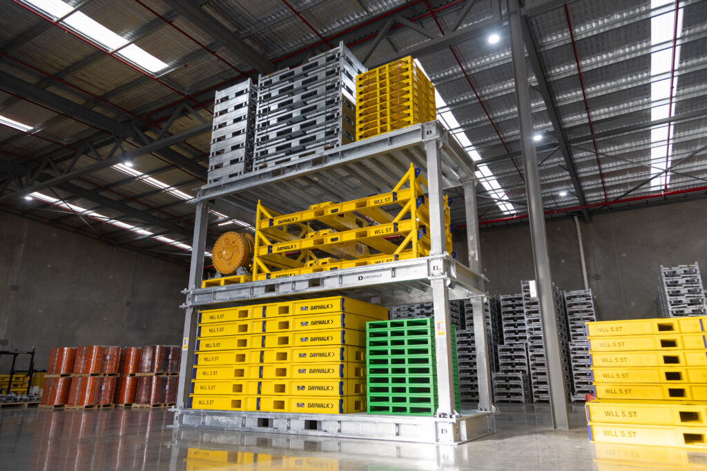 DAYWALK Stor-Rak multi level component storage in a warehouse