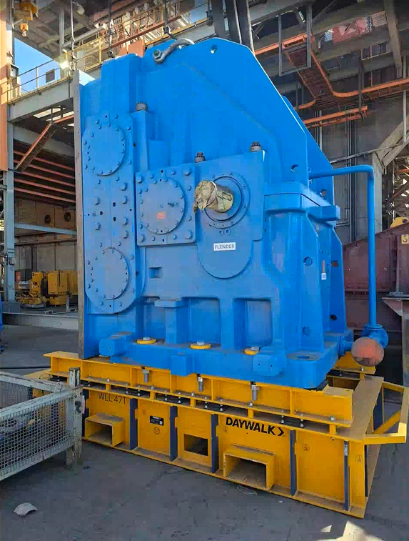 SAG mill gearbox on DAYWALK frame