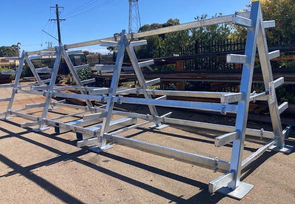 The DAYWALK custom storage offered durable racking