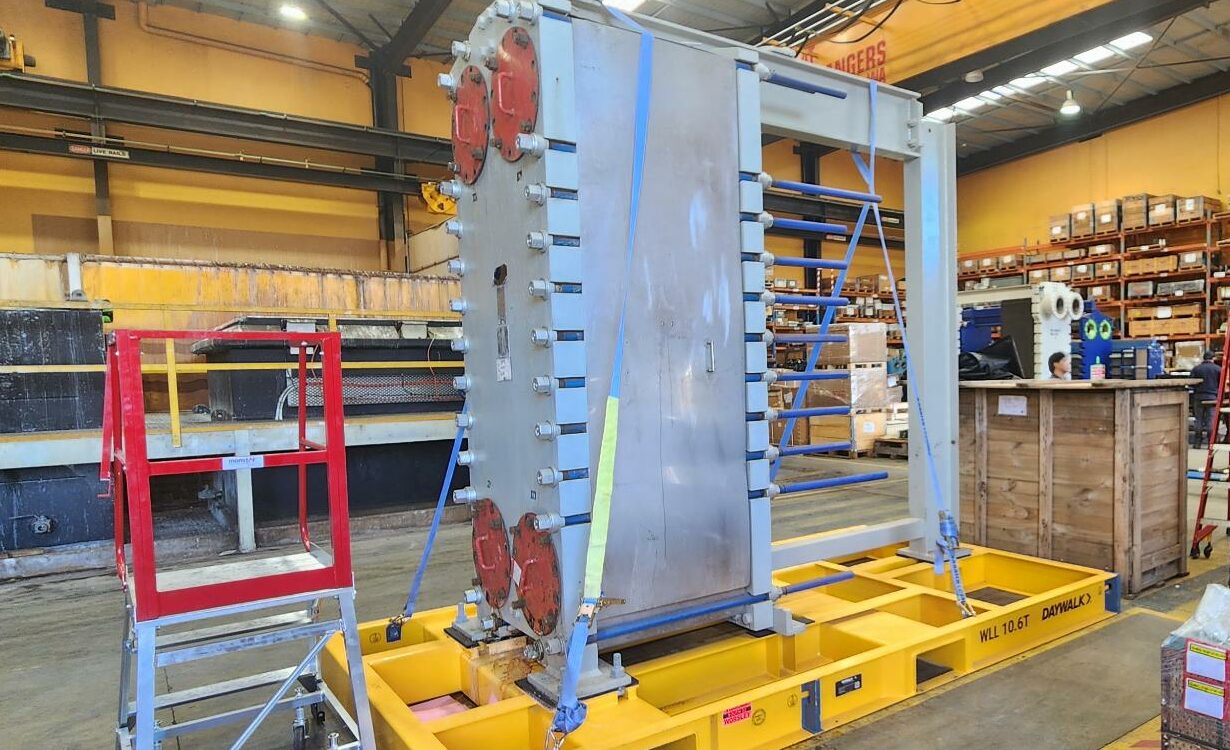 heat exchanger on pallet