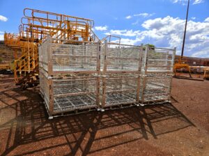DAYWALK oversized pallet stillages at a mine site